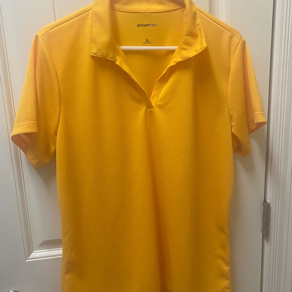Sport-Tek Tops - Sport Tek-XL-V neck-Polo-Golden yellow